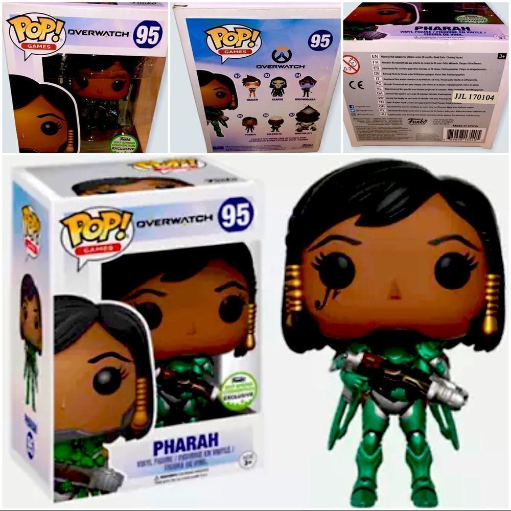 Funko Pop Games #95 Pharah Spring 2017 Exclusive Vinyl Figure Overwatch New